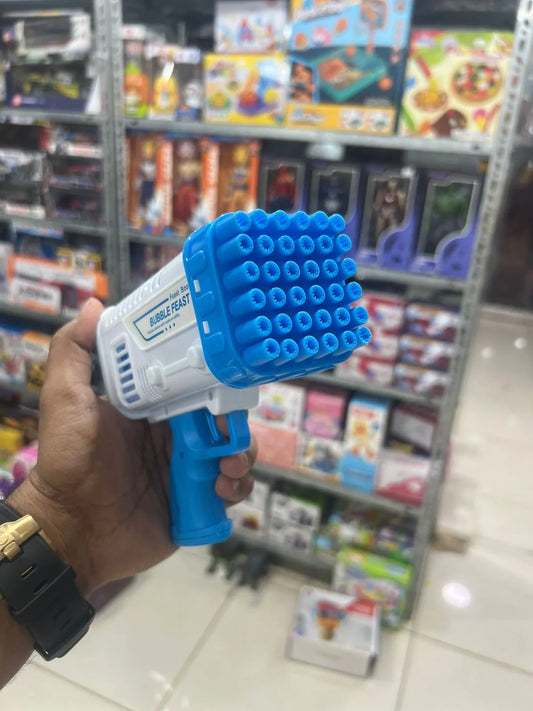 Bubble Bazooka Pro: Electric 2-In-1 Rocket Bubble Gun — Fast Bubbles For Parties, Beach & Backyard Fun