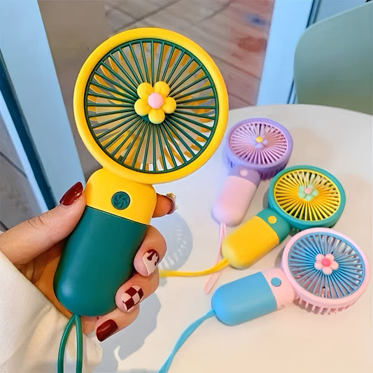Portable Mini Rechargeable Fan with Desktop Stand