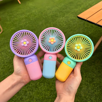 Portable Mini Rechargeable Fan with Desktop Stand