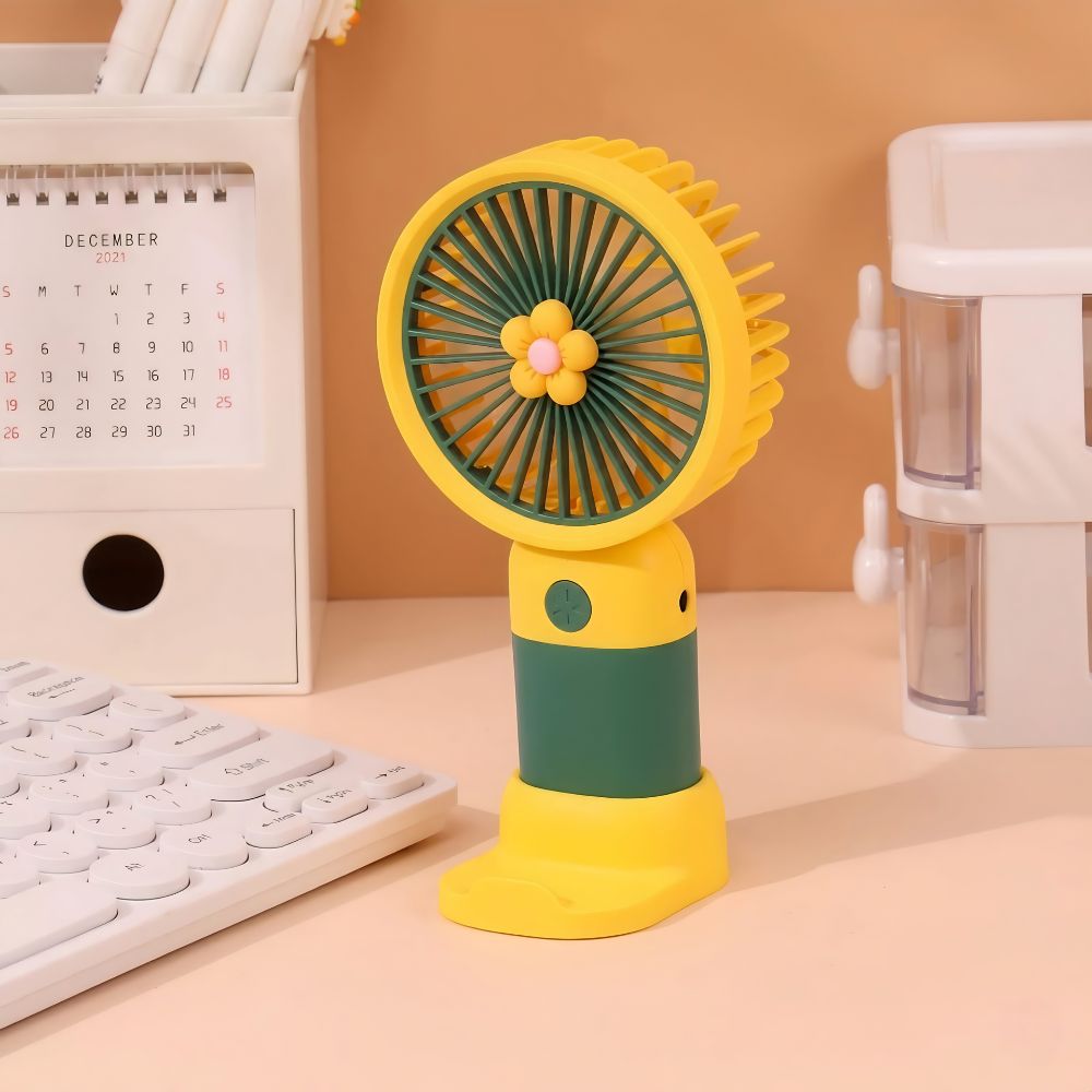 Portable Mini Rechargeable Fan with Desktop Stand