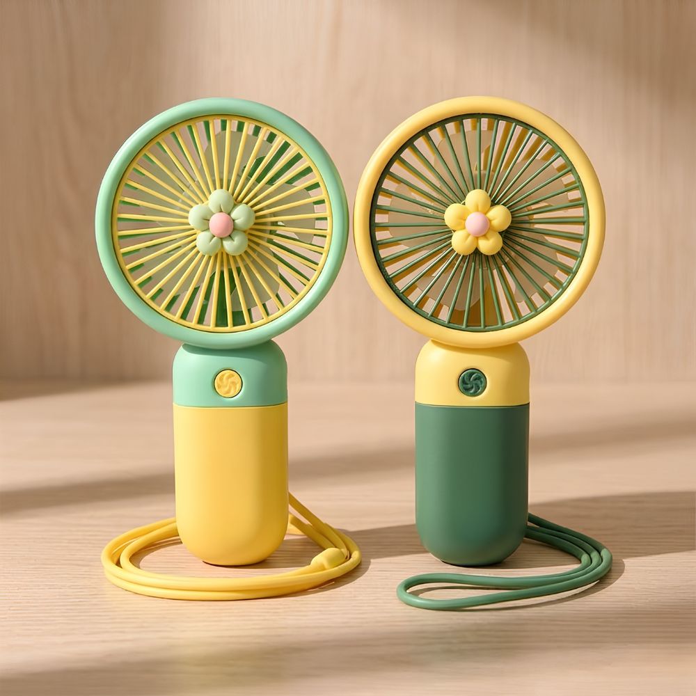 Portable Mini Rechargeable Fan with Desktop Stand
