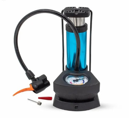 Foot And Hand Air Pump With Air Pressure Gauge